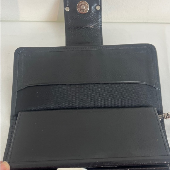 Brighton Black Leather Basket Weave Wallet - Picture 14 of 17